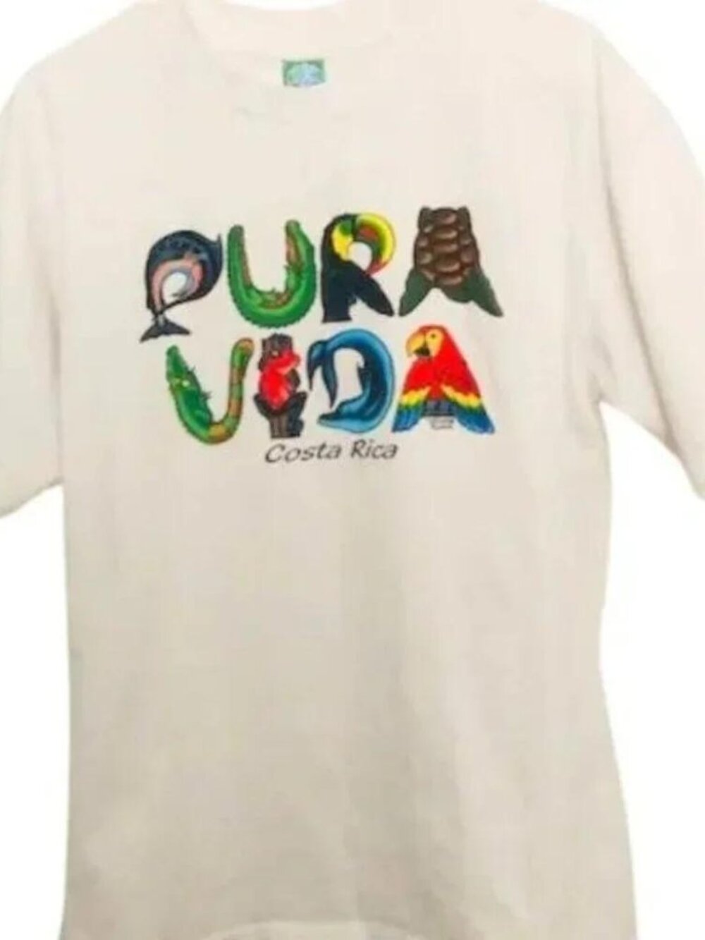 Pura Vida Costa Rica Crew-Neck T-Shirt L